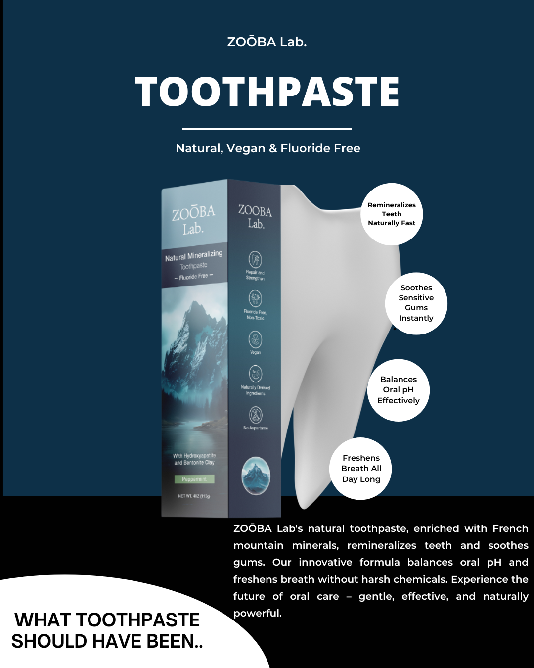 ZOOBA Lab Natural Fluoride-Free Mineralizing Toothpaste – Zooba Lab