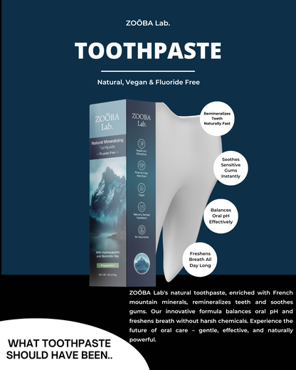 ZOOBA Lab Natural Fluoride-Free Mineralizing Toothpaste